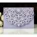 Bussiness Invitation Card With Envelope Wine Red Invitation Laser Cut Paper